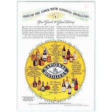 1936 Print Ad National Distillers Scotch Whisky Cognac Brandy Cocktails Spirits picture