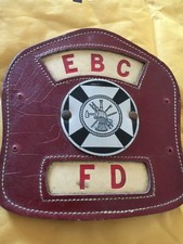 EBC Fire Department Leather Helmet Front Device picture