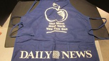 VINTAGE NEW YORK DAILY NEWS BIG APPLE LOGO NEWSPAPER BOY VENDOR APRON NEWS STAND picture