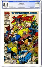 X-Force #16U Unbagged No Card CGC 8.5 1992 4534125009 picture
