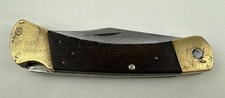 Vintage Buck 110 USA Lockback Knife 2-dot 1974-'80 RARE 4-Pin Version HAS WEAR picture
