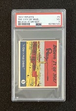 1937 ripleys believe it or not - #5 The City Of Mud - PSA 3 picture