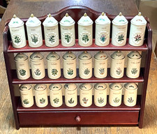 VINTAGE 1992 LENOX FULL SPICE GARDEN PORCELAIN SPICE JAR COLLECTION 24 pcs. picture