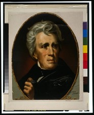 Photo:Andrew Jackson Portrait c1896 Chromolithograph Color Print Portrait picture