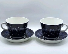 Vintage Arabia Finland Fiesta Teacup And Saucer By Ulla Procope Set Of 4 picture