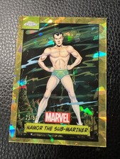# 2024 Topps Chrome Marvel Comics Sapphire #124 Namor the Sub-Mariner Gold # /50 picture