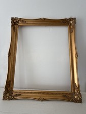 Vintage Putnum Ornate Gold Wood Picture Frame 16x20 Linen picture