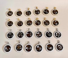 1PC exquisite SERICHO pallasite Olive Kenya meteorite iron slice Pendant picture