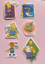 Vintage 1990’s Bart Simpsons Stickers Gumball Machine Stickers Lot Of 6 picture