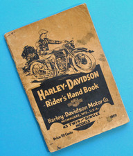 Antique Vintage 1929-1934 Harley Riders Hand Book B BA D DL R RL Owners Manual picture