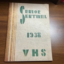 1938 Yearbook Vincennes High School With Great Photos & No Writing WWII Era picture