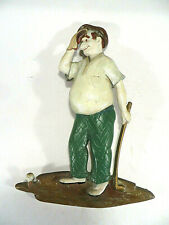 Vintage Golfer Metal Wall Hanging Sexton Plaque Decor 1967 USA #1139 picture
