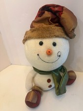 Christmas Holiday Snowman with jingle bell hat 14