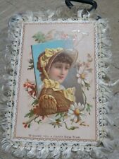 Large Vtg. 1930's Happy Christmas & Happy New Year All in One Card w Fringes picture