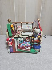 Vtg Enesco Christmas “Booked for the Holidays” Working Action Light Music 1994 picture