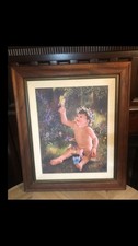 Solid Koa Wood Frame “17x20” Free Mary Koski Signed Numbered Giclee Included picture