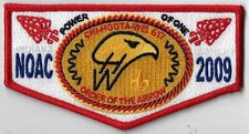OA Chi-Hoota-Wei Lodge 617 2009 NOAC Flap RED Bdr. Buckskin, WV [MX-9290] picture