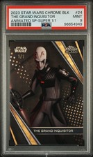 2023 Topps Star Wars Chrome Black The Grand Inquisitor 1/1 Superfractor PSA 9 picture