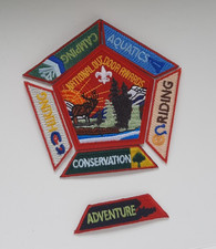 BSA National Outdoor Awards Patch (with All 6 Segments) Brand New picture