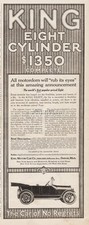 1915 King Motor Car Co Detroit MI Eight Cylinder $1350 Antique Open Auto Ad picture