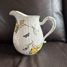 Grace Teaware Pitcher Ceramic Lemon Fruit Butterfly picture