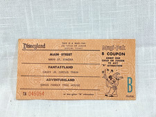 DISNEYLAND Extremely RARE VTG FROM 1960’s MAGI PAK B Ticket 1968 d2 picture