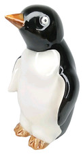 Vintage 1970s Takahashi Ceramic Adelie Penguin Figurine With Original Sticker picture