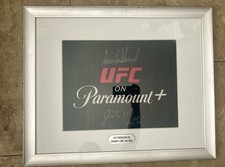 RARE 3x Signed President Trump/Justin Gaethje/Dana White UFC Freedom 250 Towel picture