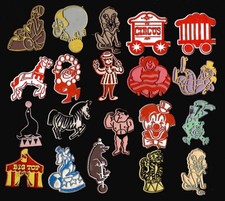 20x Circus Lot Vtg Rubber Flexible Fridge Magnet Novelty '70s picture