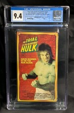 CGC 9.4 A+ The Trial of the Incredible Hulk Slipcase VHS Marvel 1992 picture