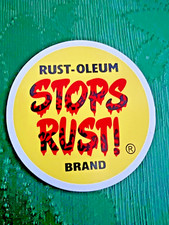 vintage rust oleum magnet sign spray paint picture