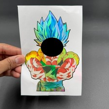 Anime Blue Fusion Warrior Holographic Sticker Waterproof Dragon Ball picture