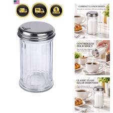 Glass Sugar Shaker Dispenser Pourer, 5.5 inch picture