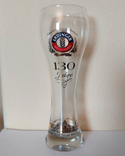 Erdinger Weissbier 130th Anniversary 0.5L German Beer Glass 9 3/4