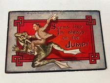 Seems like I'm Always on the Jump Vintage Postcard picture