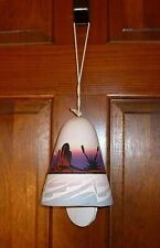 Native American Clay Wind Bell With Etching, Hand Painted, Signed Tsosie Navajo picture