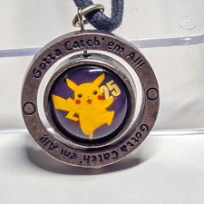 Vintage 1999 Pokemon Pikachu #25 Spinner Pendant 13