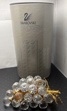 VTG Swarovski Crystal Large Grape Cluster Gold Stem Figurine Box 7550 20029: 8A3 picture
