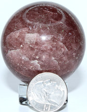 Brazilian Strawberry Quartz Sphere / 2.13
