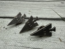 3 VINTAGE KAD K.A.D ARROW SHAPED PIN BADGE - K.A.D LAPEL PIN - 3 PINS picture