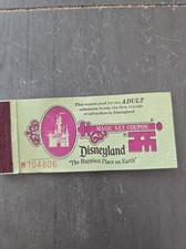 1974 Disneyland Adult Magic Key ticket coupon book booklet Disney old 1970's picture