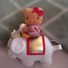 ❤Super rare sun-tanned Hello Kitty❤ Indian elephant riding mascot plush toy picture