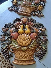VTG SYROCO  Resin Wall Plaques MCM 1970'S  12