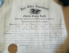 US Missouri Postmaster Appointment General Signed Document Charles E. Smith 1901 picture