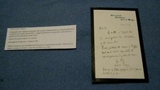 Tennyson son signed letter by Hallam Tennyson 1887 Freshwater letterhead  picture