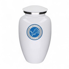 Detroit Lion Football Cremation Urn for Human Ashes Adult 190 Cu In Memorial picture