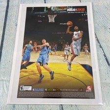 2007 NBA 2K8 Basketball Video Game Print Ad/Poster Pinup Promo Art Magazine Page picture