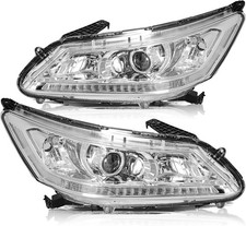 Headlight Assembly Compatible with 2013 2014 2015 Honda Accord 4-Door Sedan Proj picture