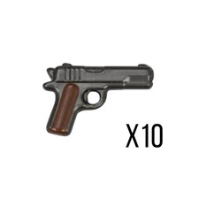 For LEGO M1911 Gun X10 Minifigures Pistol Black Weapon WW2 Accessories Army picture