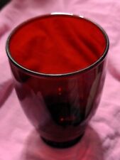 VINTAGE RUBY RED TUMBLER BY ANCHOR HOCKING picture